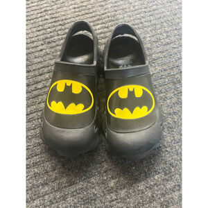 Batman Pull on Shoes Black Yellow 11/12 (Toddler Boy)